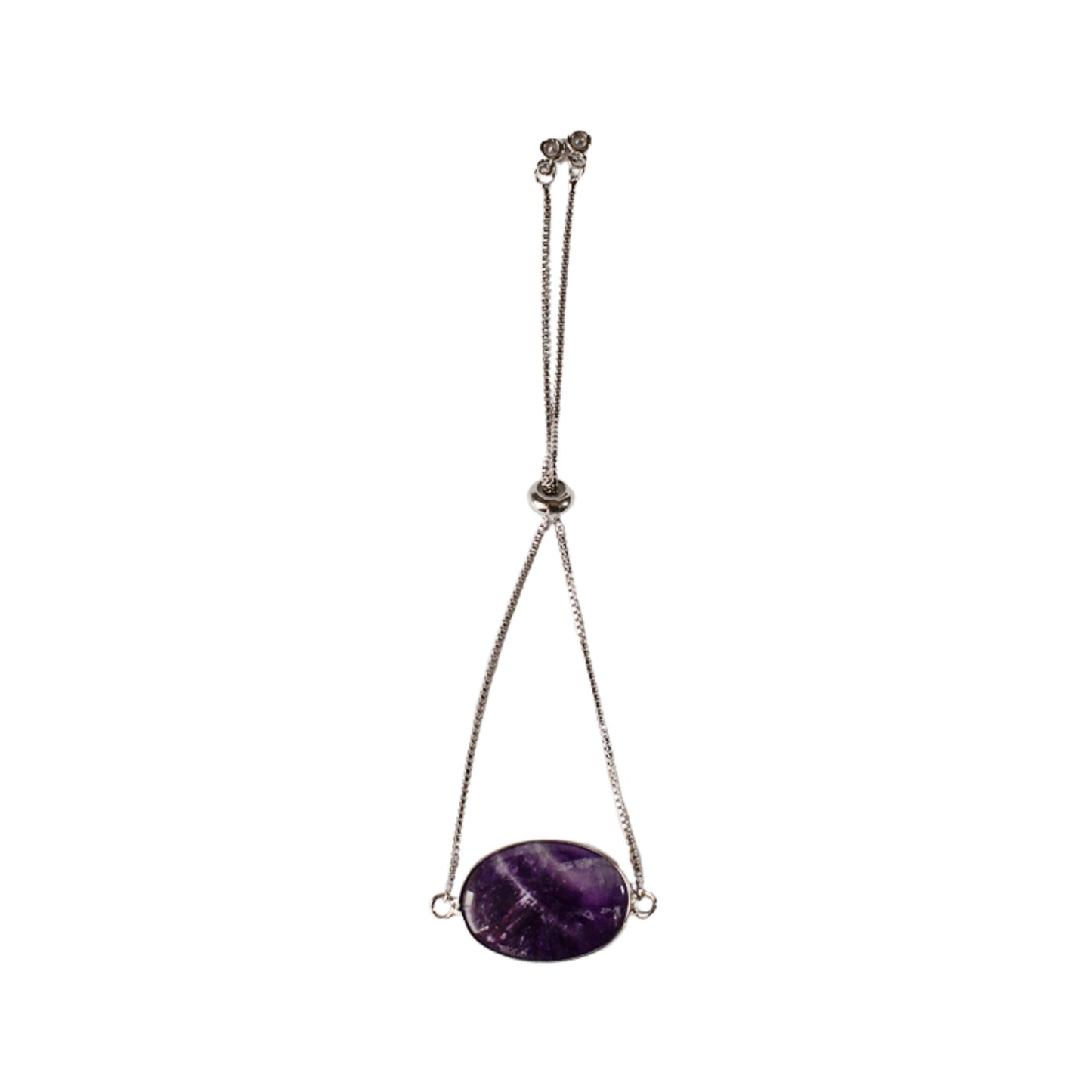 Amethyst Stone Adjustable Bracelet