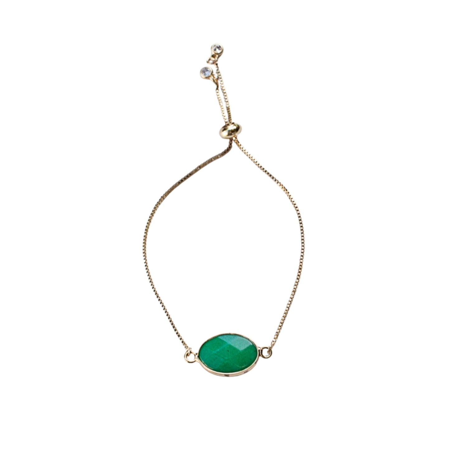 Jade Stone Adjustable Bracelet