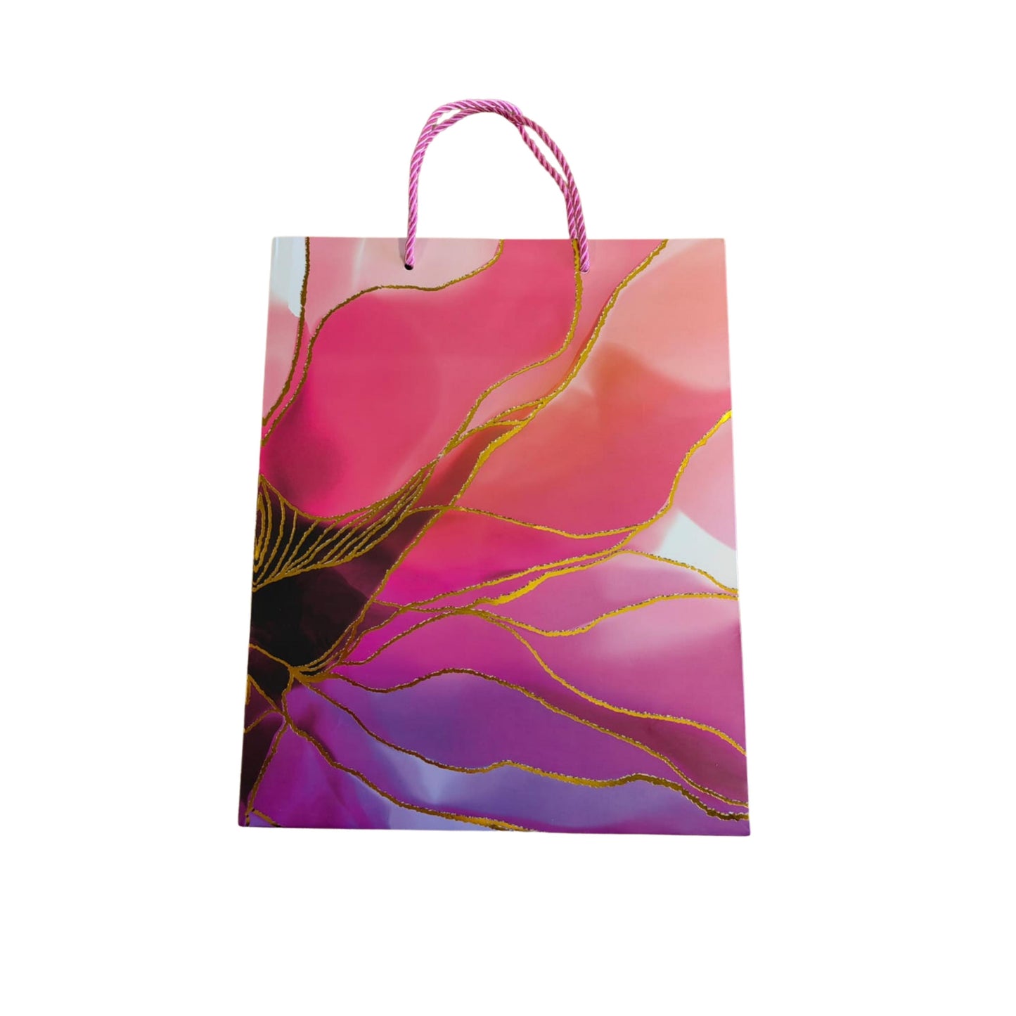 Pink Floral Gift Bag - Large
