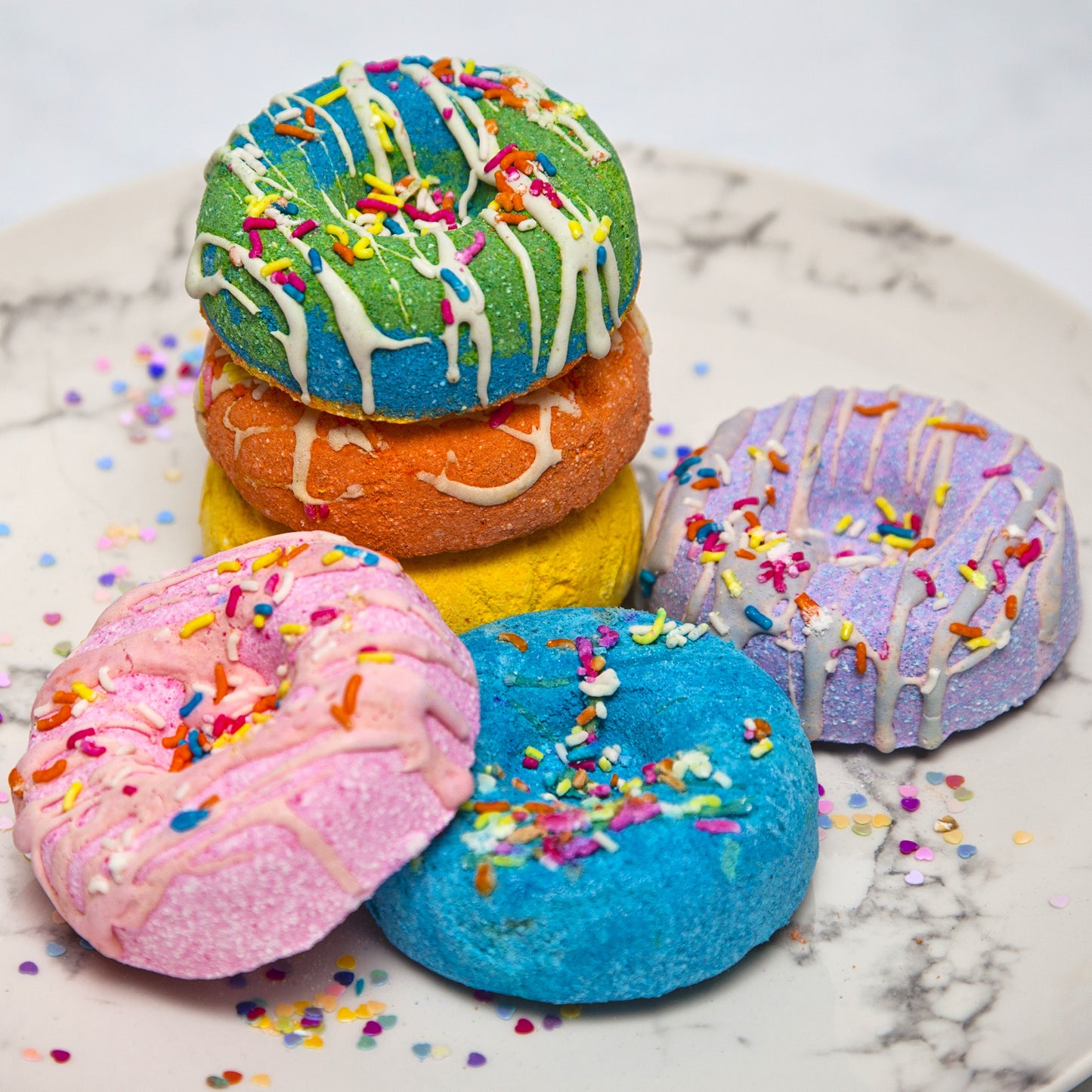 Lemongrass Doughnut Bath Bomb - Purple