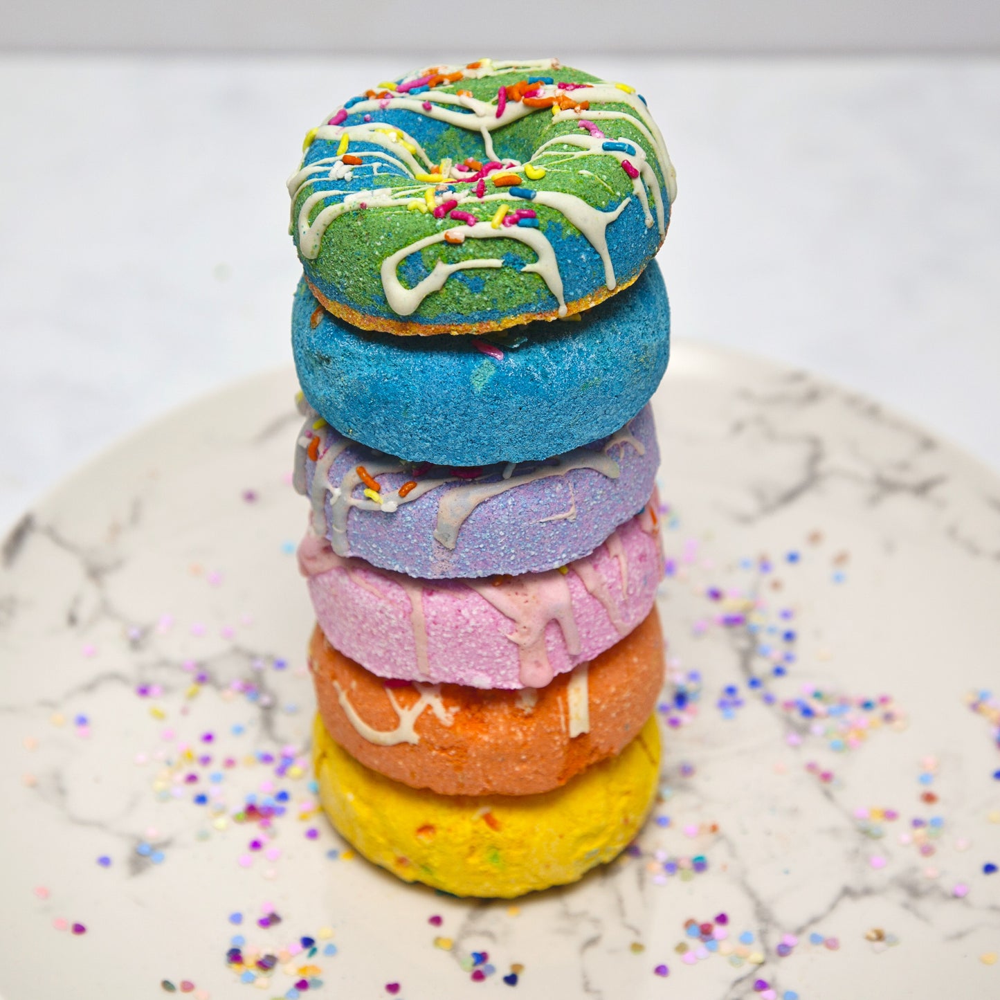 Lemongrass Doughnut Bath Bomb - Blue