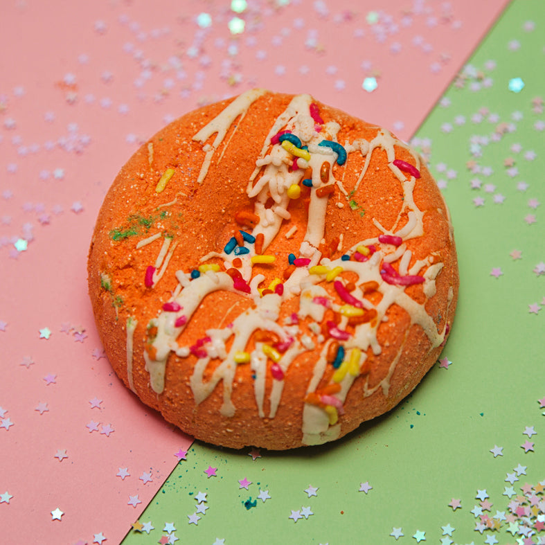 Lemongrass Doughnut Bath Bomb - Orange