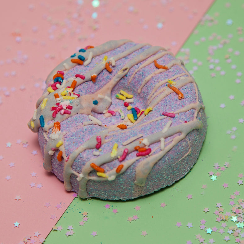 Lemongrass Doughnut Bath Bomb - Purple