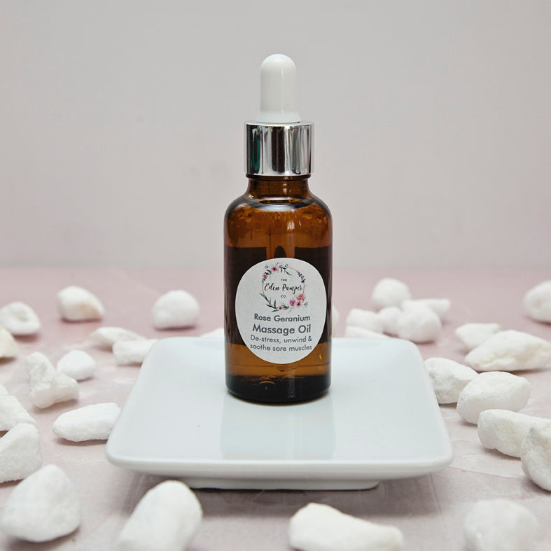 Relaxing Rose Geranium Massage Oil