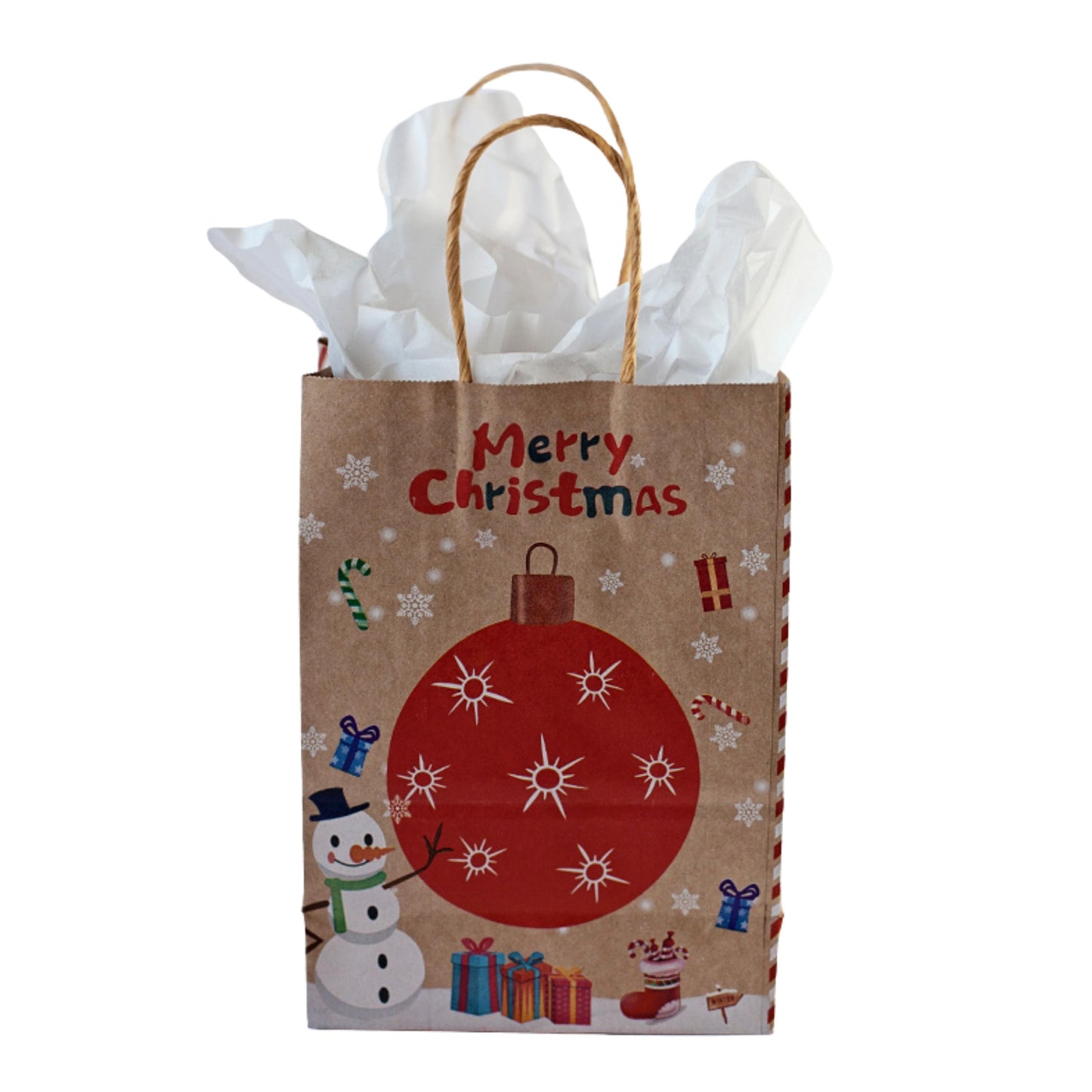 Christmas Ball Gift Bag Small & Tissue Paper