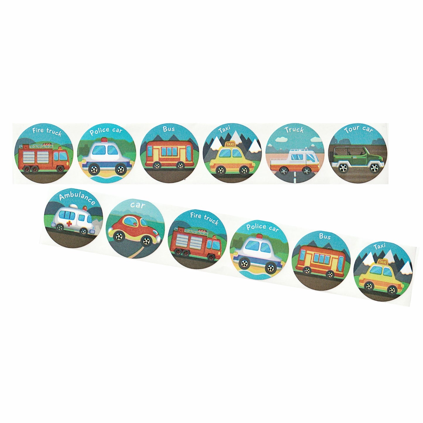 Transport Stickers - 12 Pack