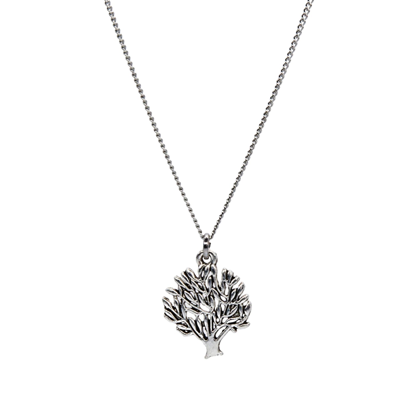 Silver Tree Necklace - Adjustable Length