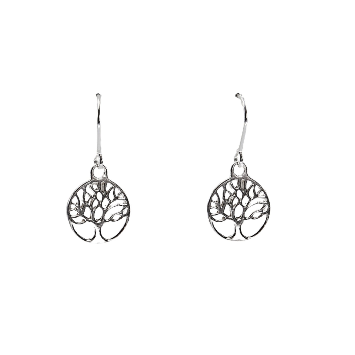 Sterling Silver Tree of Life Earrings