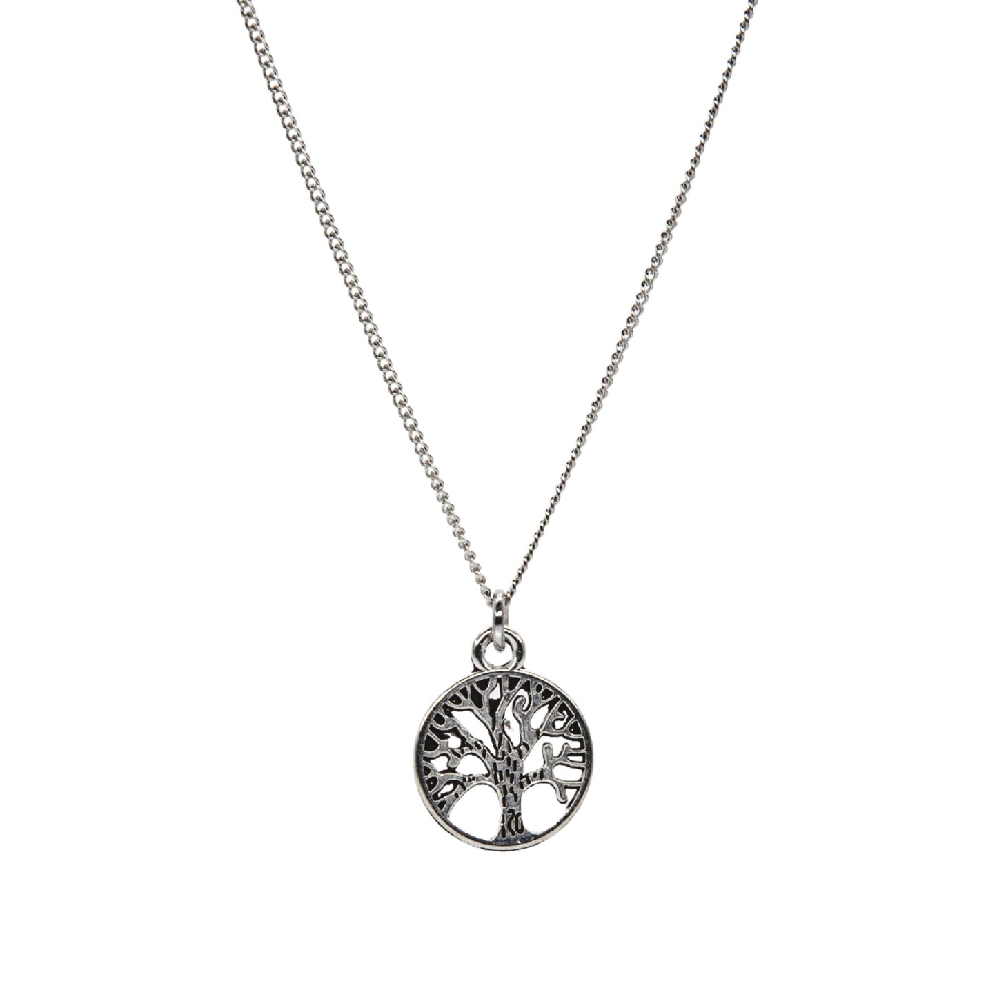 Silver Tree of Life Necklace - Adjustable Length