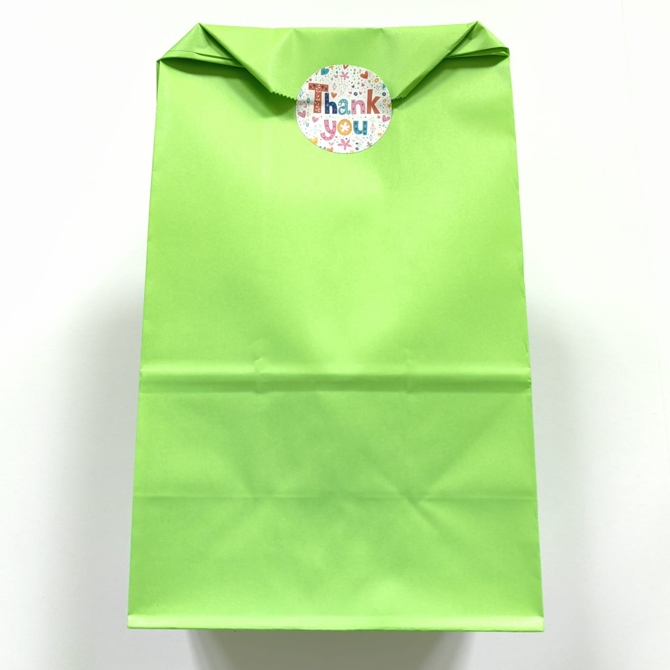 Gift Bag with Thank You Stickers - Multi Bright