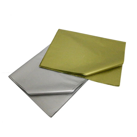 Gold or Silver Tissue Paper - 10 Sheets