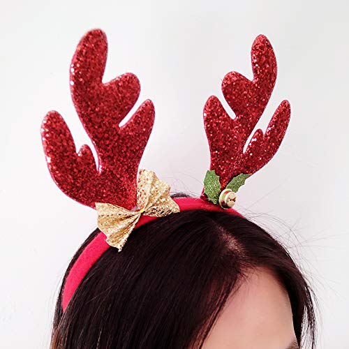 Glitter Red Reindeer Aliceband