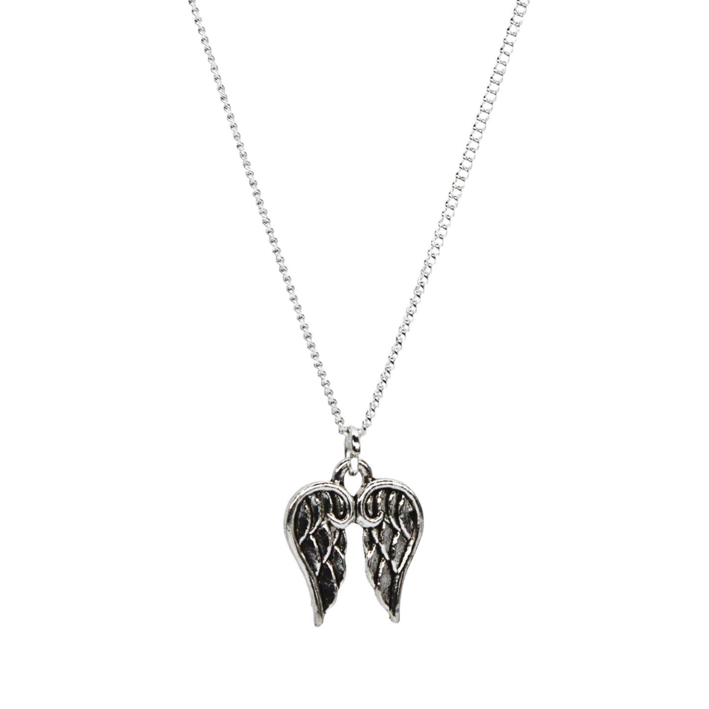 Silver Wings Necklace - Adjustable Length