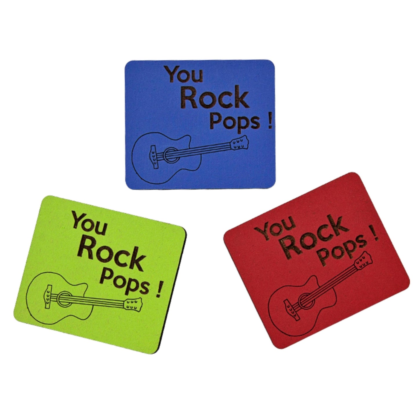 You Rock Pops! Wooden Magnet