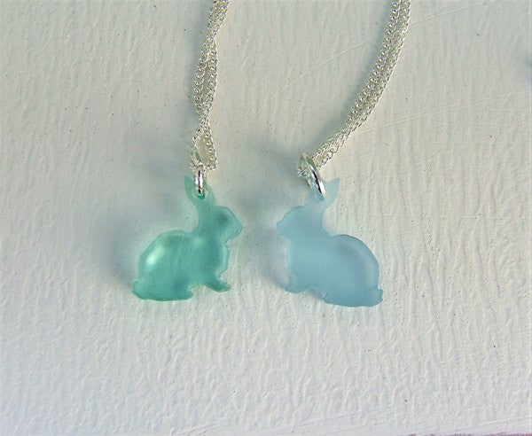 Perspex Bunny Necklace - 8 different colours