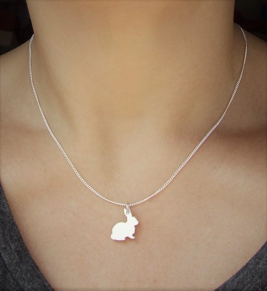 Perspex Bunny Necklace - 8 different colours