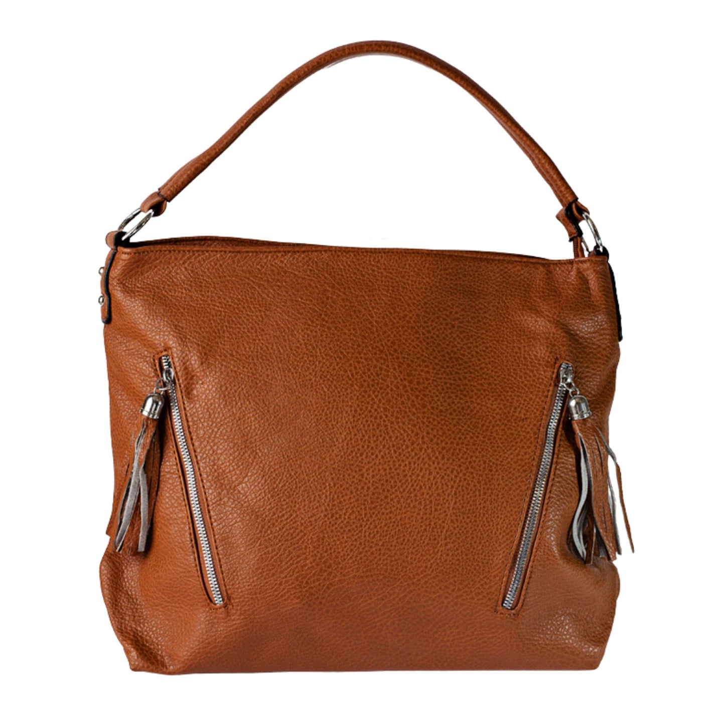 Large Tan Vegan Leather Handbag