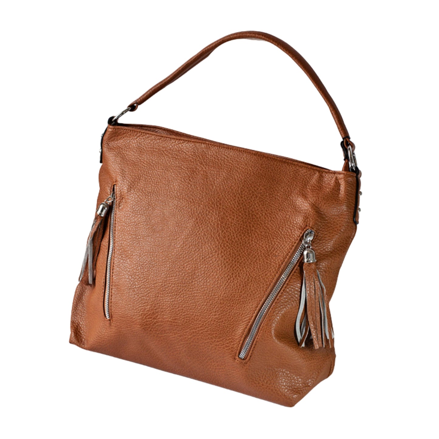 Large Tan Vegan Leather Handbag