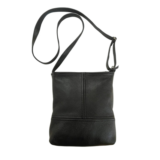 Black Genuine Leather Sling Handbag