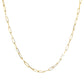 Gold-Plated Sterling Silver Paperclip Necklace (Short link)