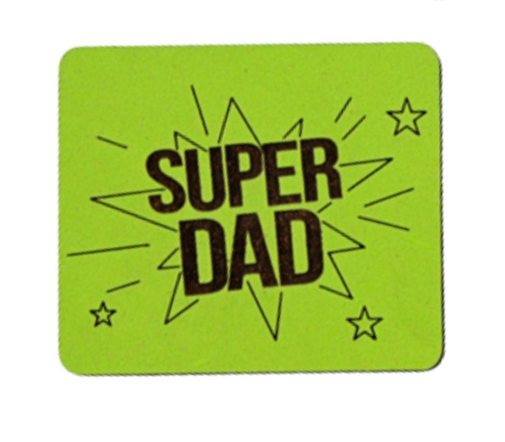 SUPER DAD Wooden Magnet