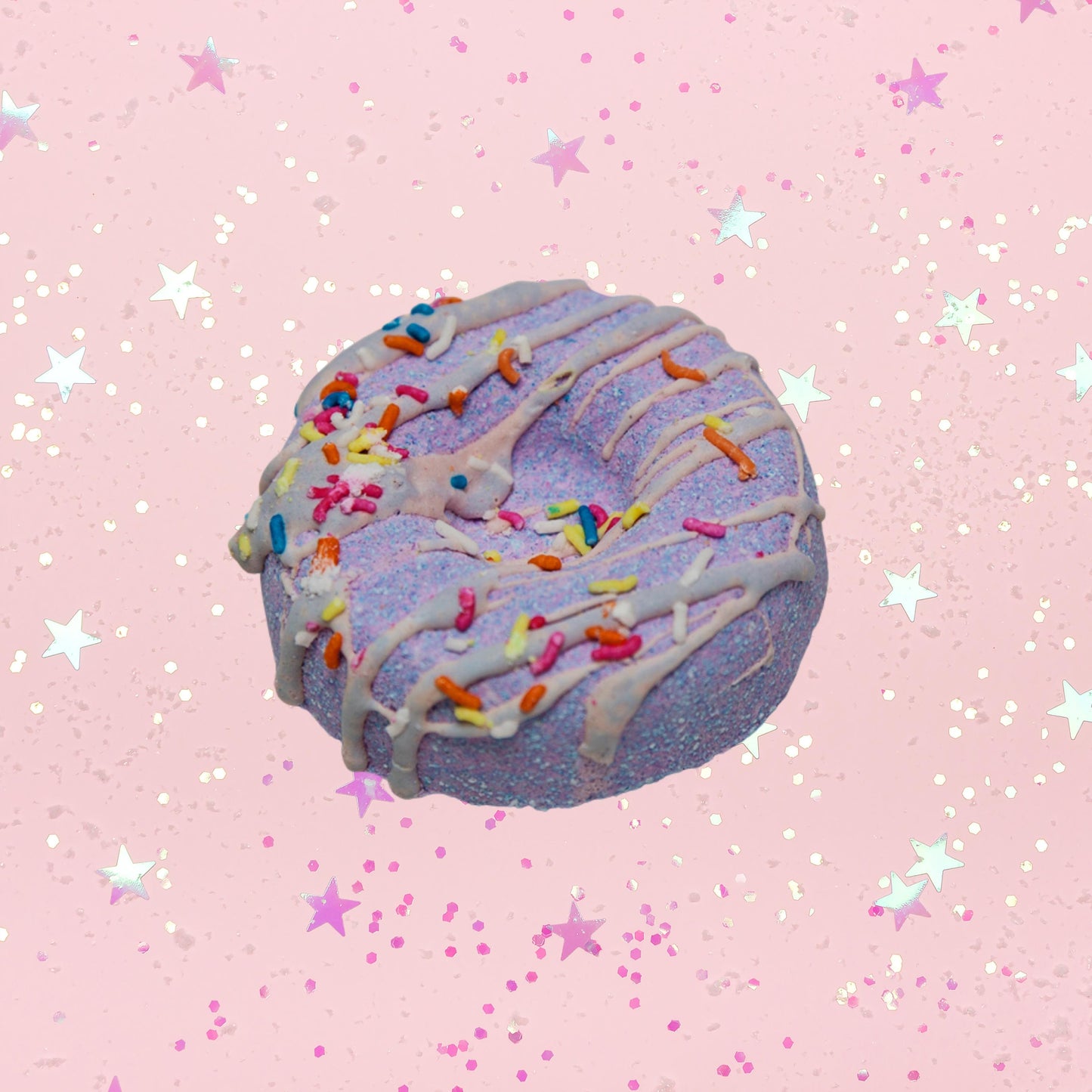 Lemongrass Doughnut Bath Bomb - Purple