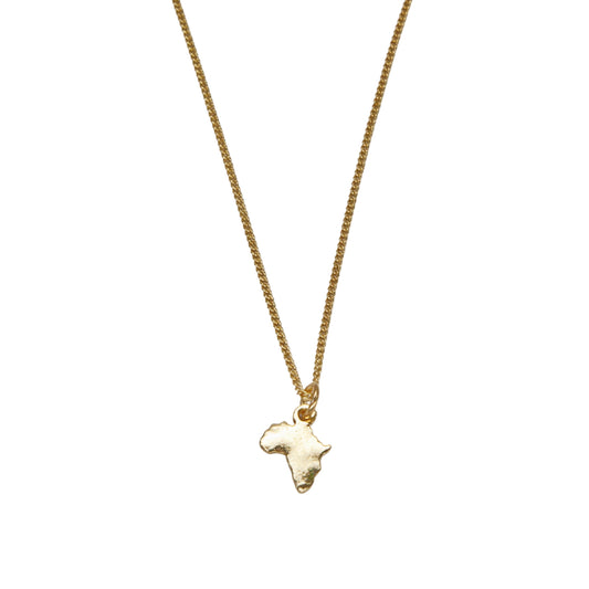 Gold Africa Necklace - Adjustable Length