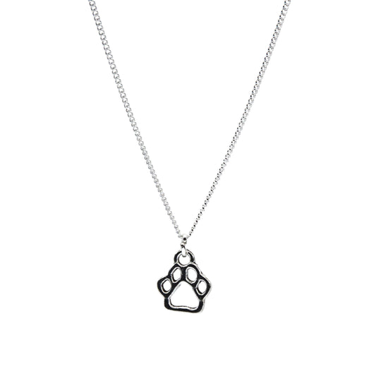 Silver Animal Paw Necklace - Adjustble length