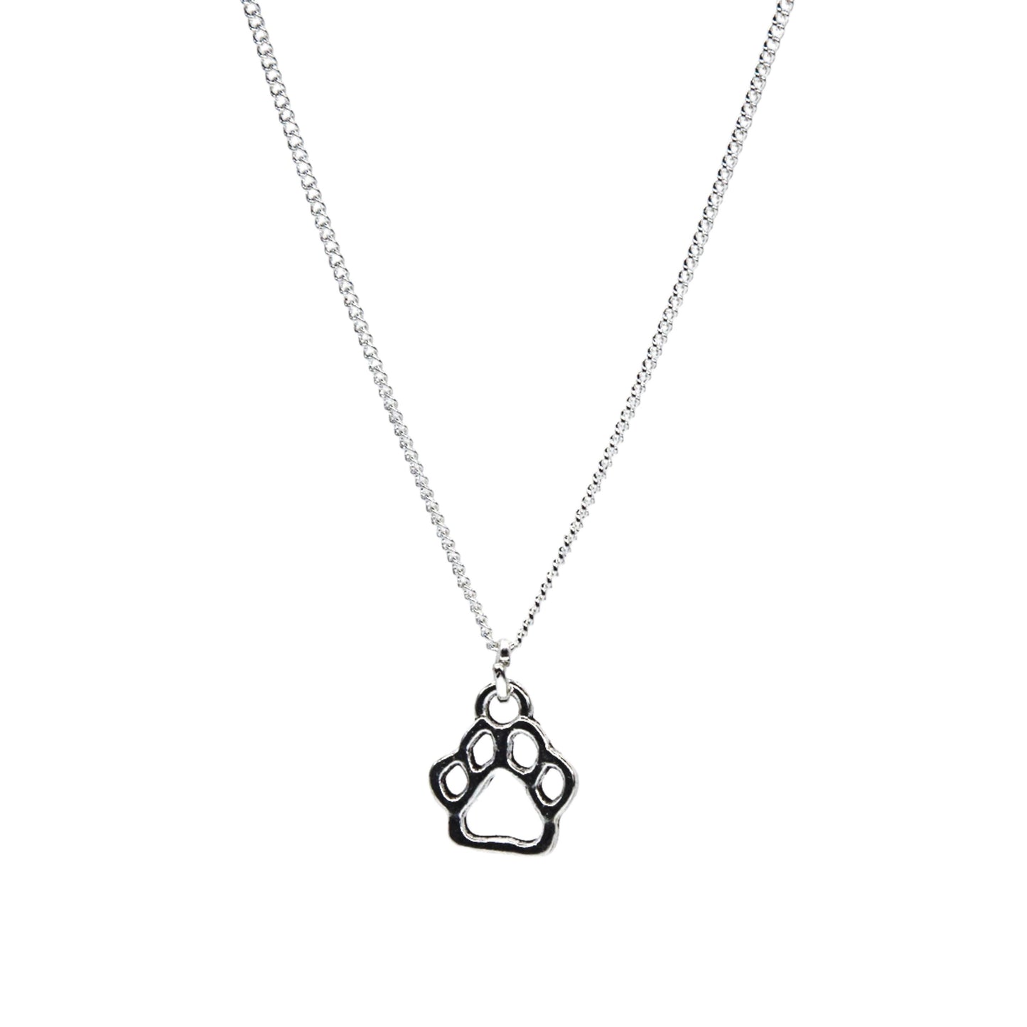 Silver Animal Paw Necklace - Adjustble length