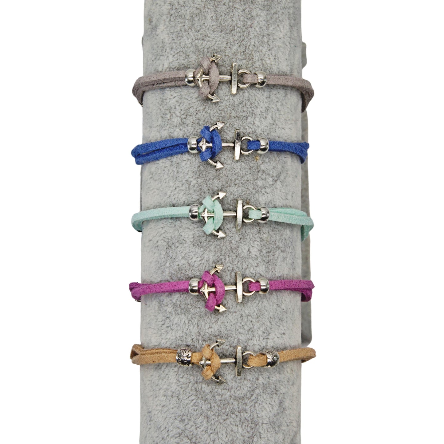 Anchor Suede Bracelet - Variety of Colours