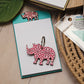 Shwe Shwe Print Rhino Keyrings