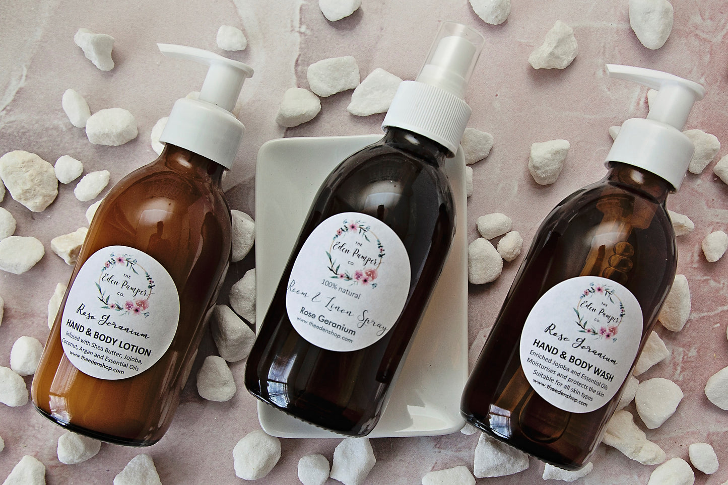 Rose Geranium Duo - Hand & Body Wash and Lotion Set