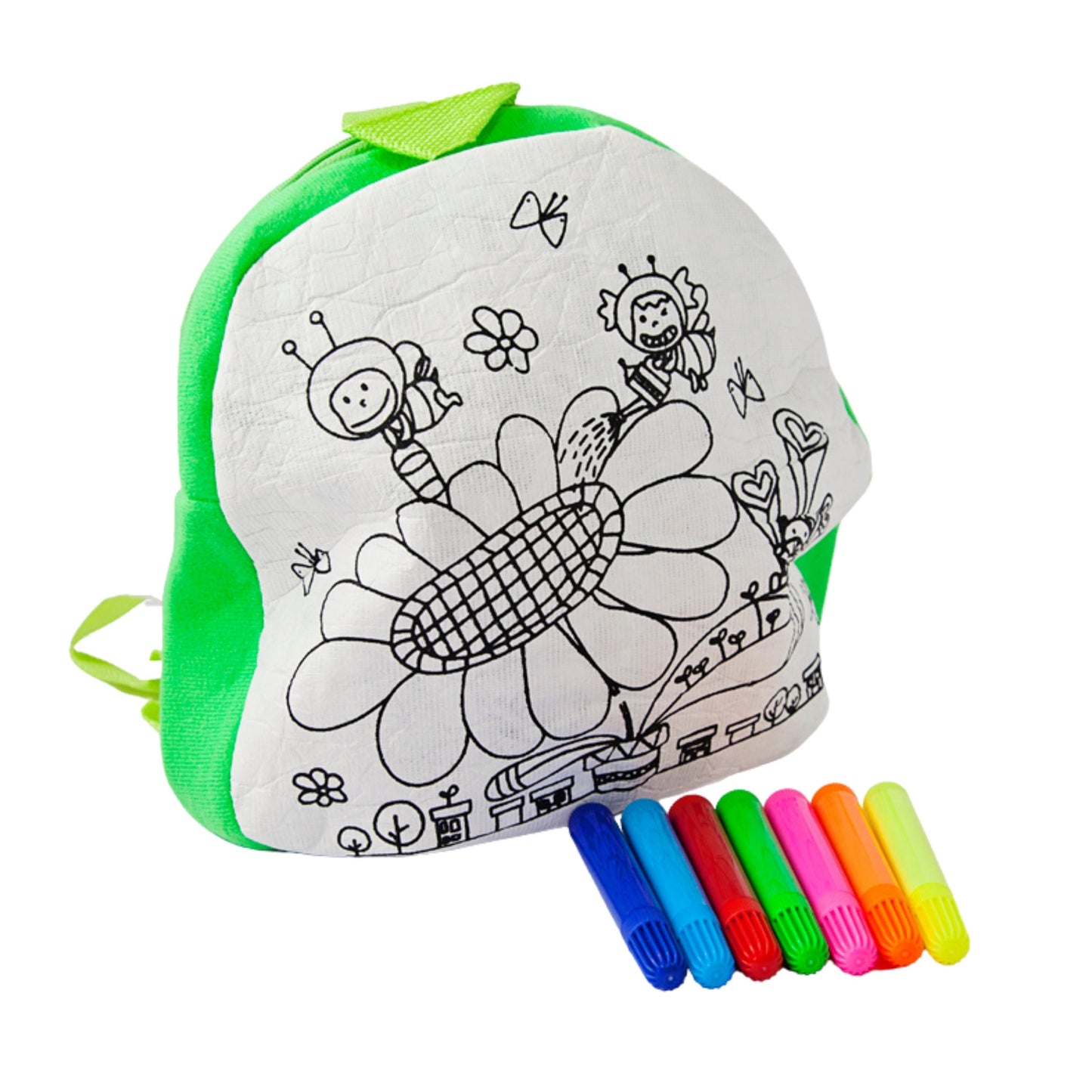 Colour In Your Own Backpack - Flower