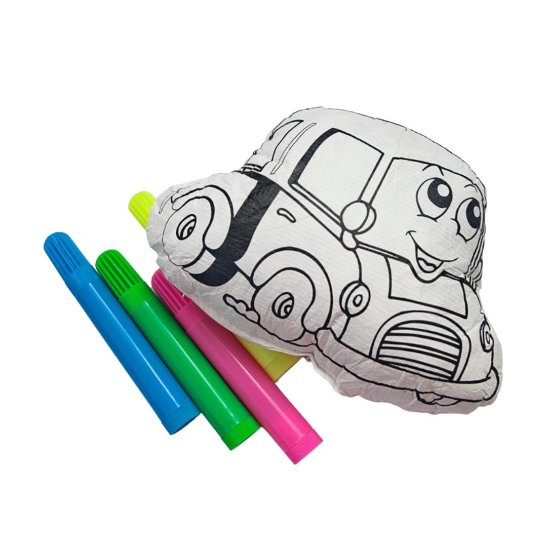Colour in Your Own Little Pillow - Car