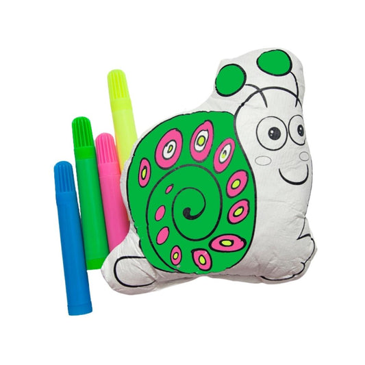 Colour in Your Own - Puffy Pillow Snail