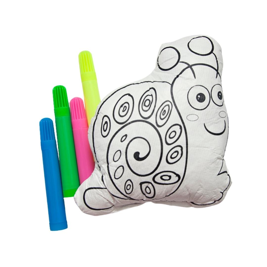 Colour in Your Own - Puffy Pillow Snail