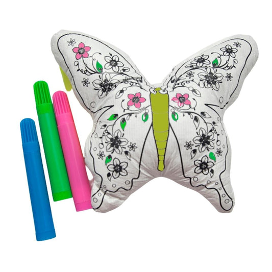 Colour in Your Own Pillow - Butterfly
