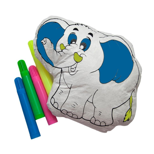 Colour in Your Own - Puffy Pillow Elephant