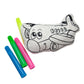 Colour in Your Own  Little Pillow Set - Aeroplane