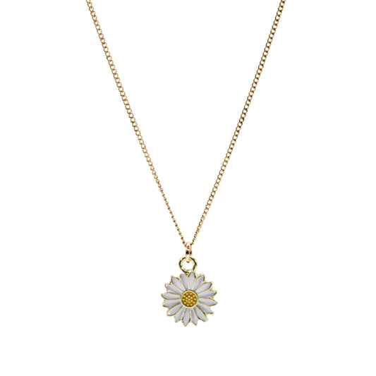 Gold Daisy Necklace - Adjustable Length