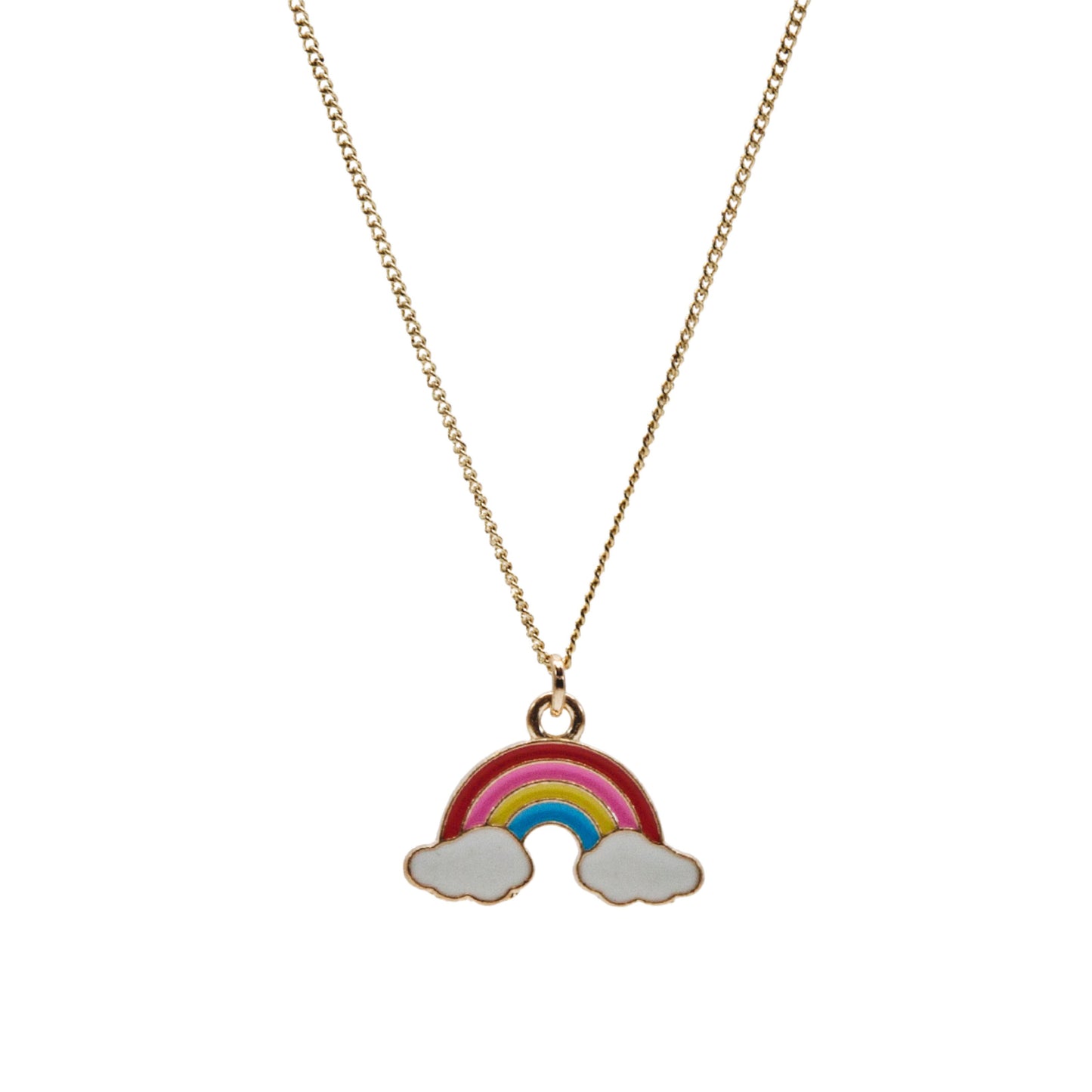 Gold Colourful Rainbow Necklace - Adjustabe Length