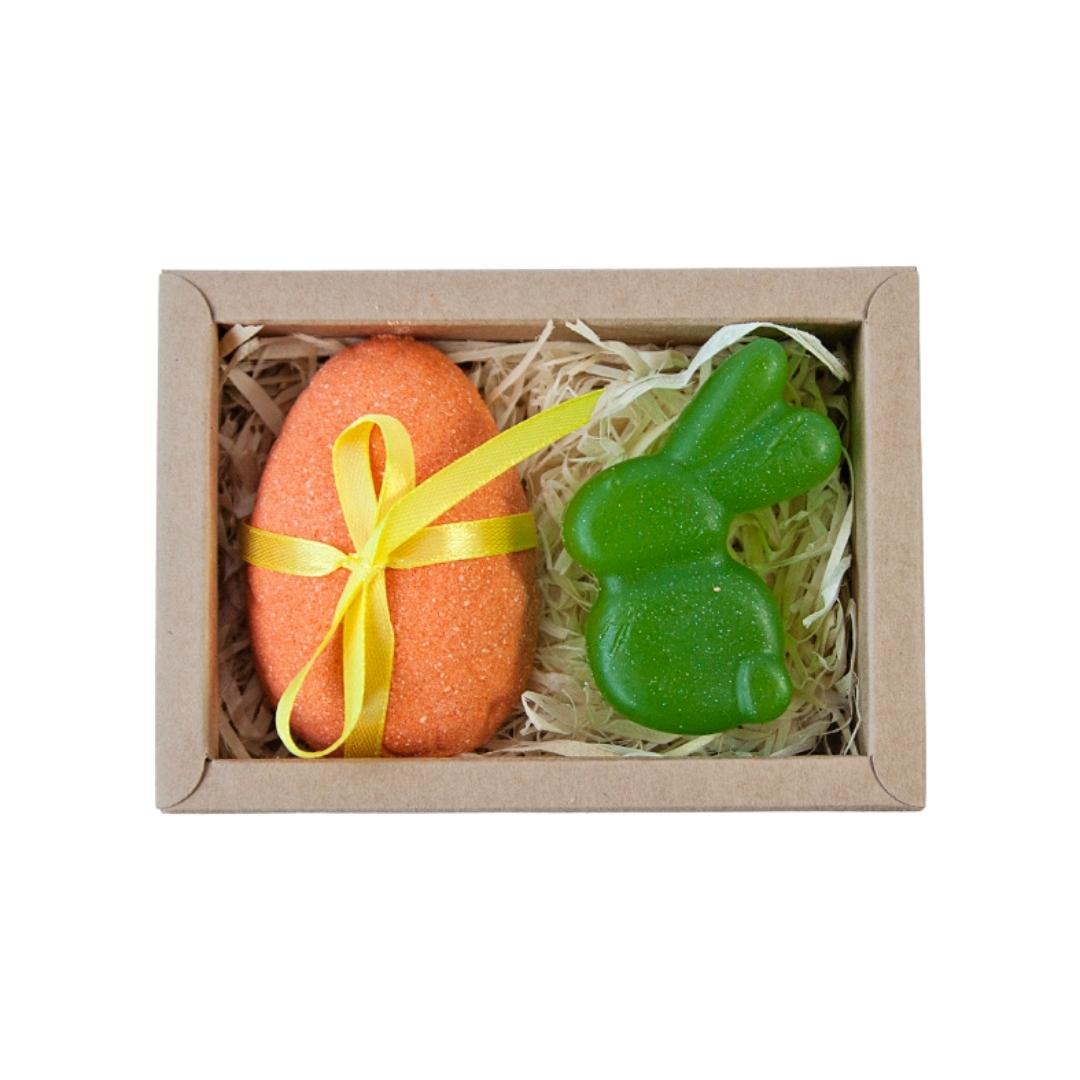 Easter Egg Bath Bomb & Small Bunny Soap Set  - Boys