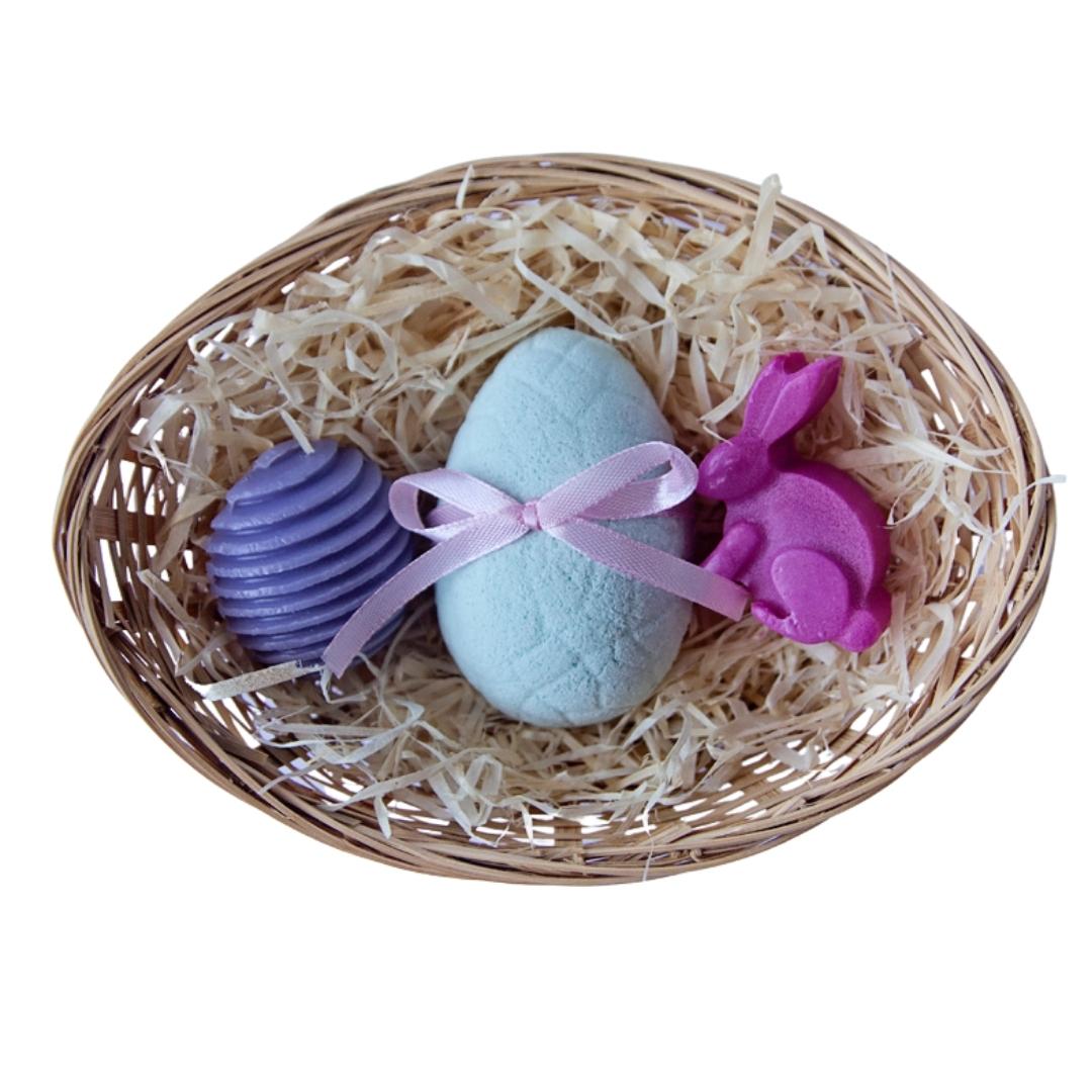 Girls Easter Bath Bomb & Soap Basket Set