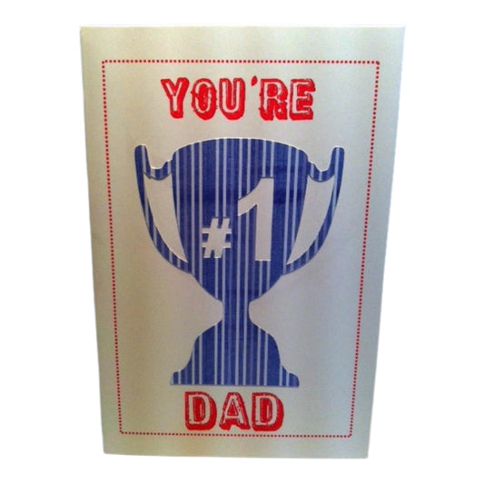 'You're #1 Dad' - Greeting Card