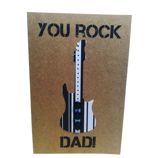 'You Rock Dad!' - Greeting Card