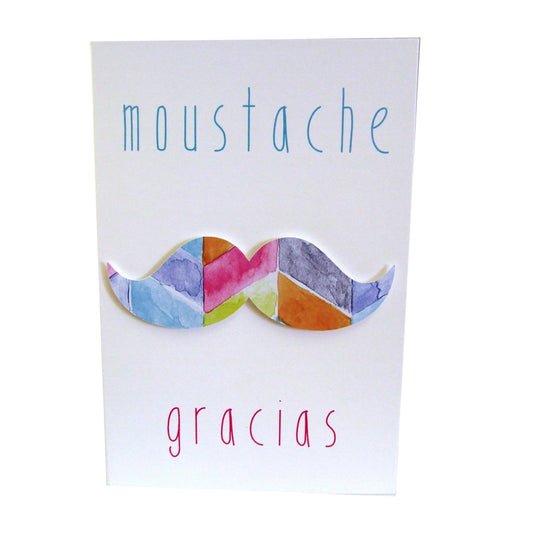 'Moustache Gracias' - Gift Card