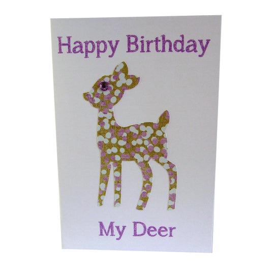 'Happy Birthday My Deer' - Greeting Card