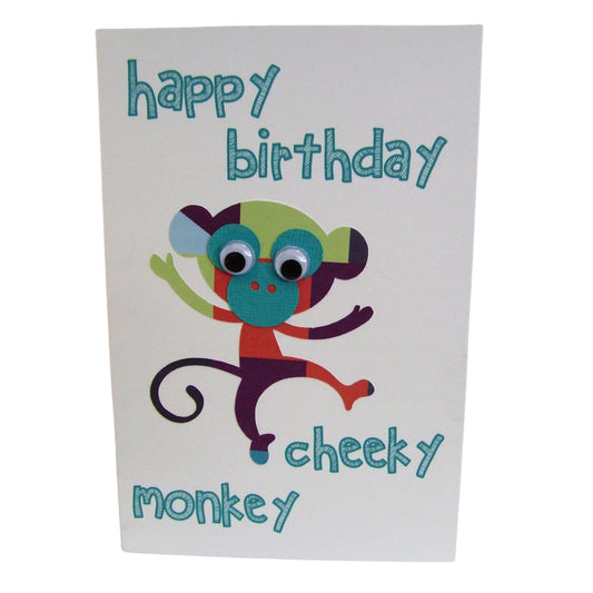 'Happy Birthday Cheeky Monkey' - Greeting Card