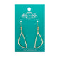 Abstract Triangle Gold Earrings