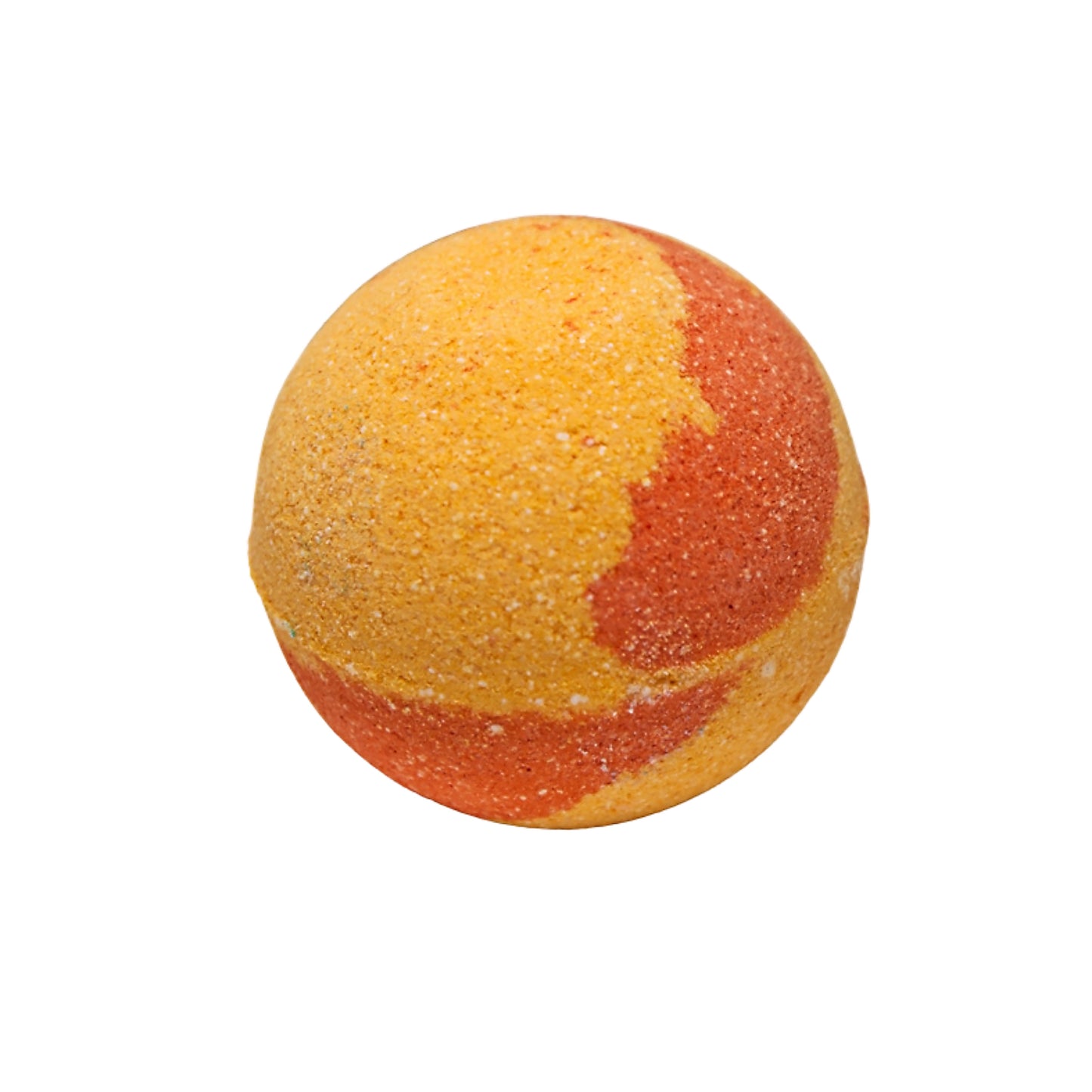 Large Yellow and Orange Bath Bomb - Lemongrass